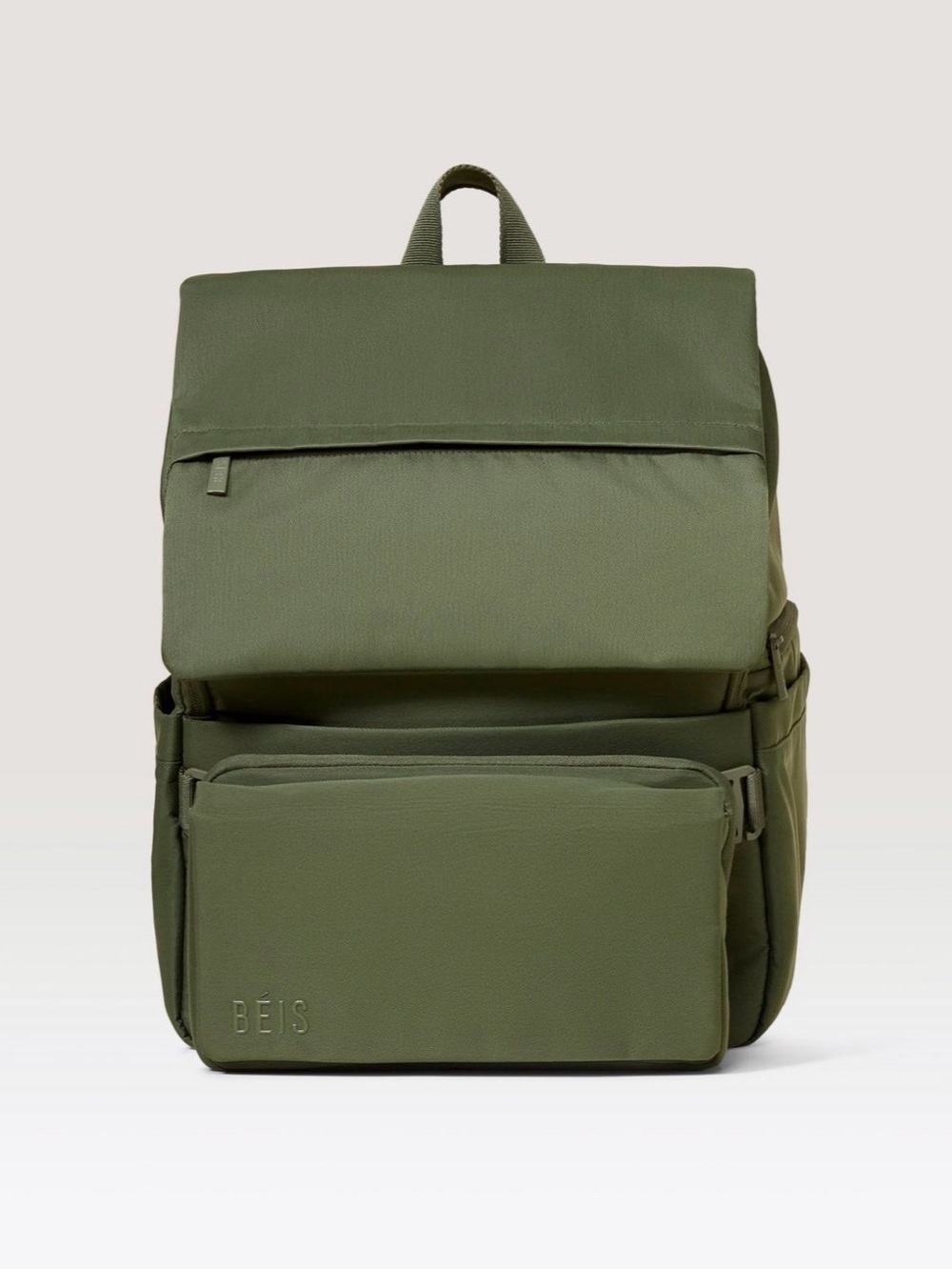 BEIS The Ultimate Diaper Backpack 
in Olive - NWOT